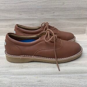 Bold Spirit Brown Leather Lace Up Oxford Shoes 38396 Womens 8.5 B Vintage